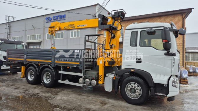 Купить КМУ HOWO T5G (6*4, 330л.с., Евро-5) + SOOSAN SCS746L верх.упр. + борт сталь 6,6м. СПМ в компании Русбизнесавто - изображение 1