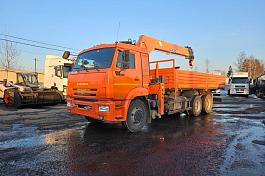КМУ КАМАЗ 65115 (6х4) + HANGIL HGC756 б/у (2023 г.в., 16 334 км., 260  м/ч) (0099)