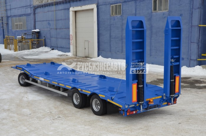 Купить ПОЛИТРАНС  84286-010, прицеп-тяжеловоз, трал, г/п 25,9т., гидро. трапы от АГС  в компании Русбизнесавто - изображение 1