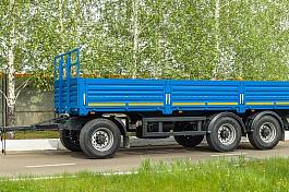 Нефаз 8332-0110130-04 прицеп бортовой 3-х осный,двускатная ошиновка